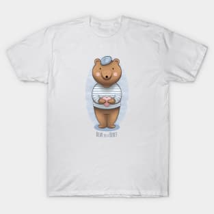 Bear in a Beret T-Shirt